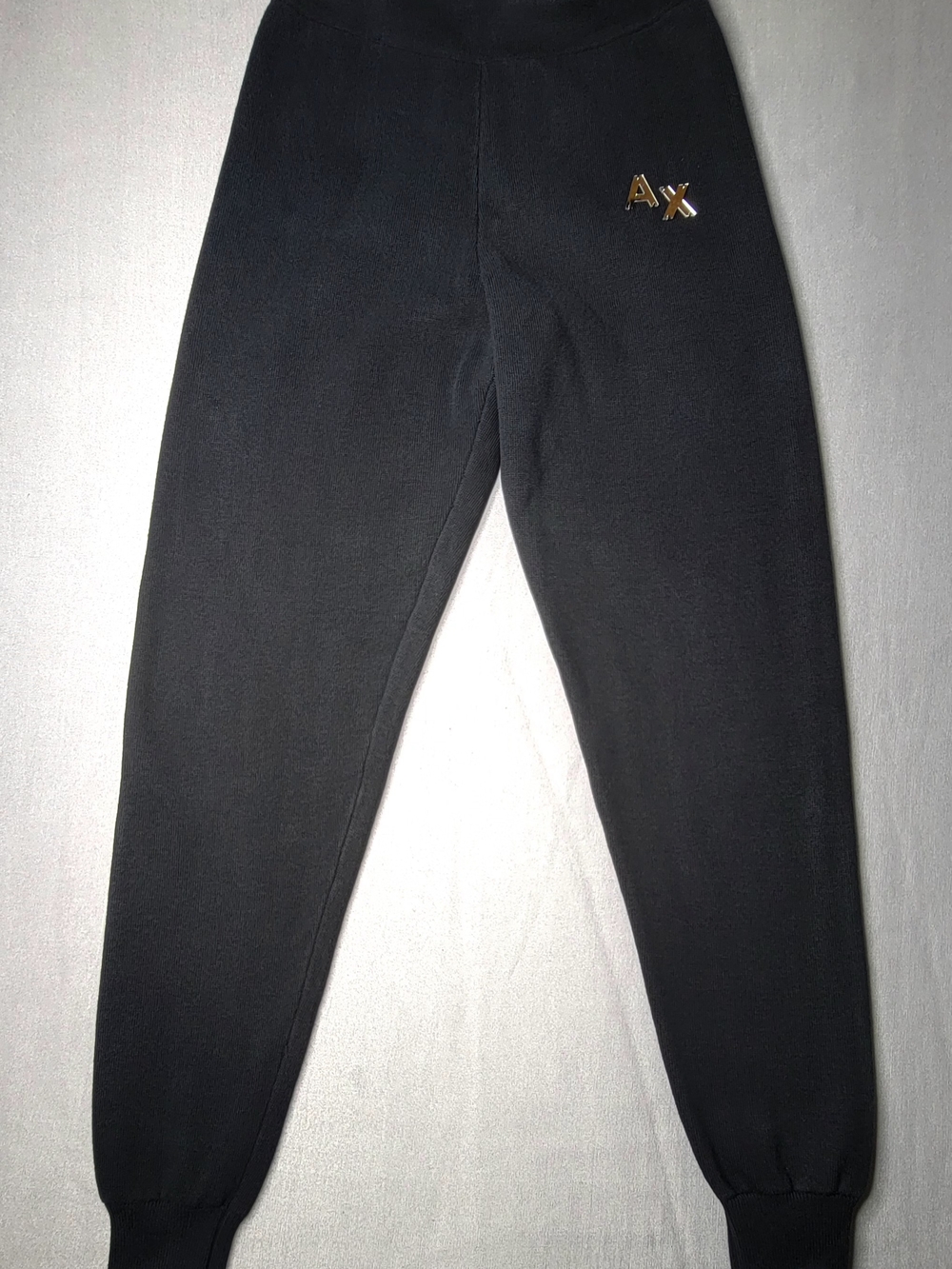 Armani Exchange Womens Icon Project Embroidered Jogger Black Size XS